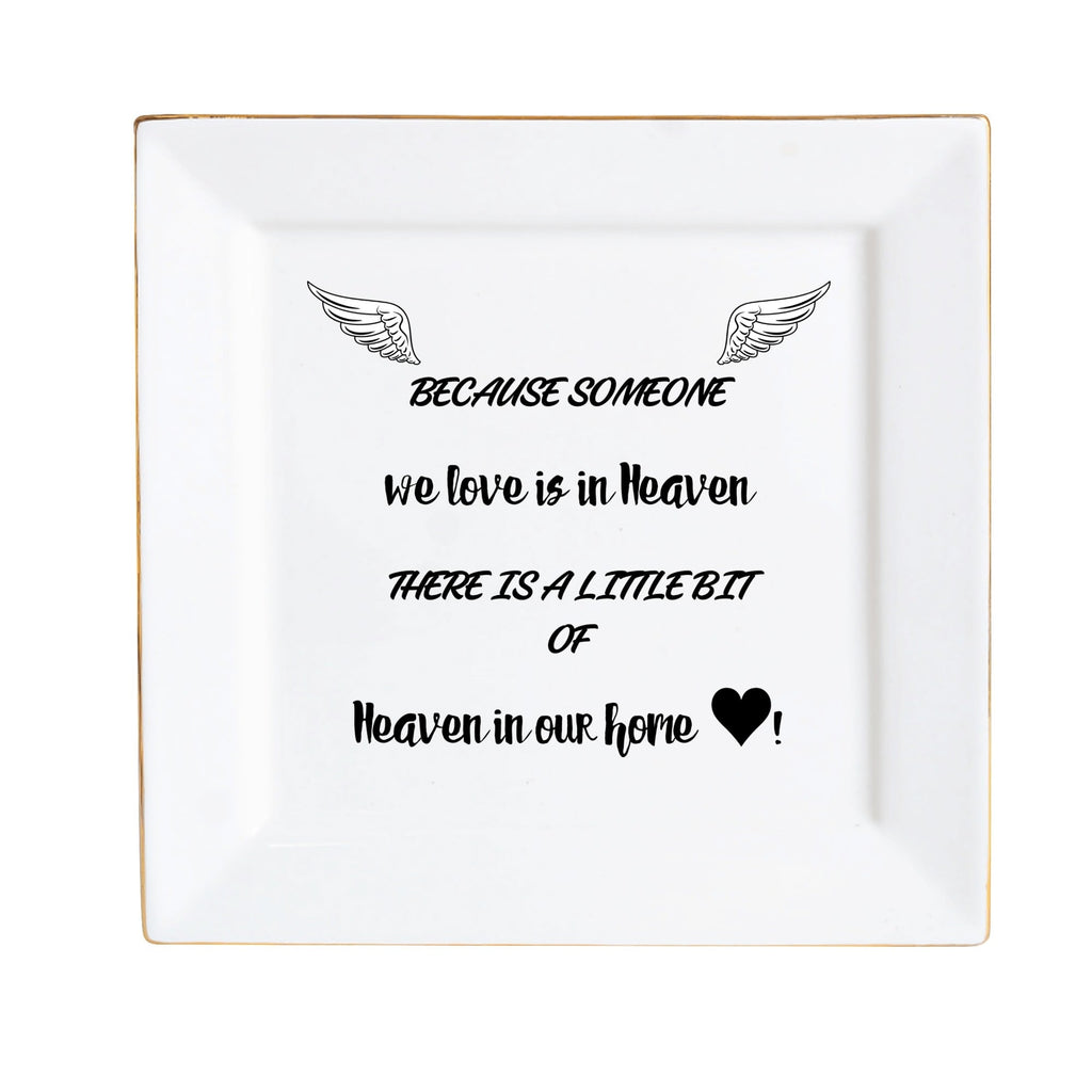 Ceramic Square Plates, Weddings Day Appetizers, Personalized Dinner Decor, Romantic Custom Plates, Table Setting Gift by popcustoms