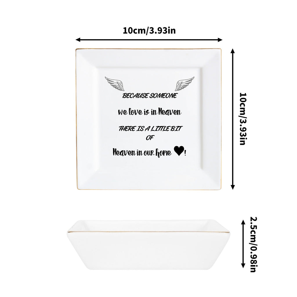 Ceramic Square Plates, Weddings Day Appetizers, Personalized Dinner Decor, Romantic Custom Plates, Table Setting Gift by popcustoms