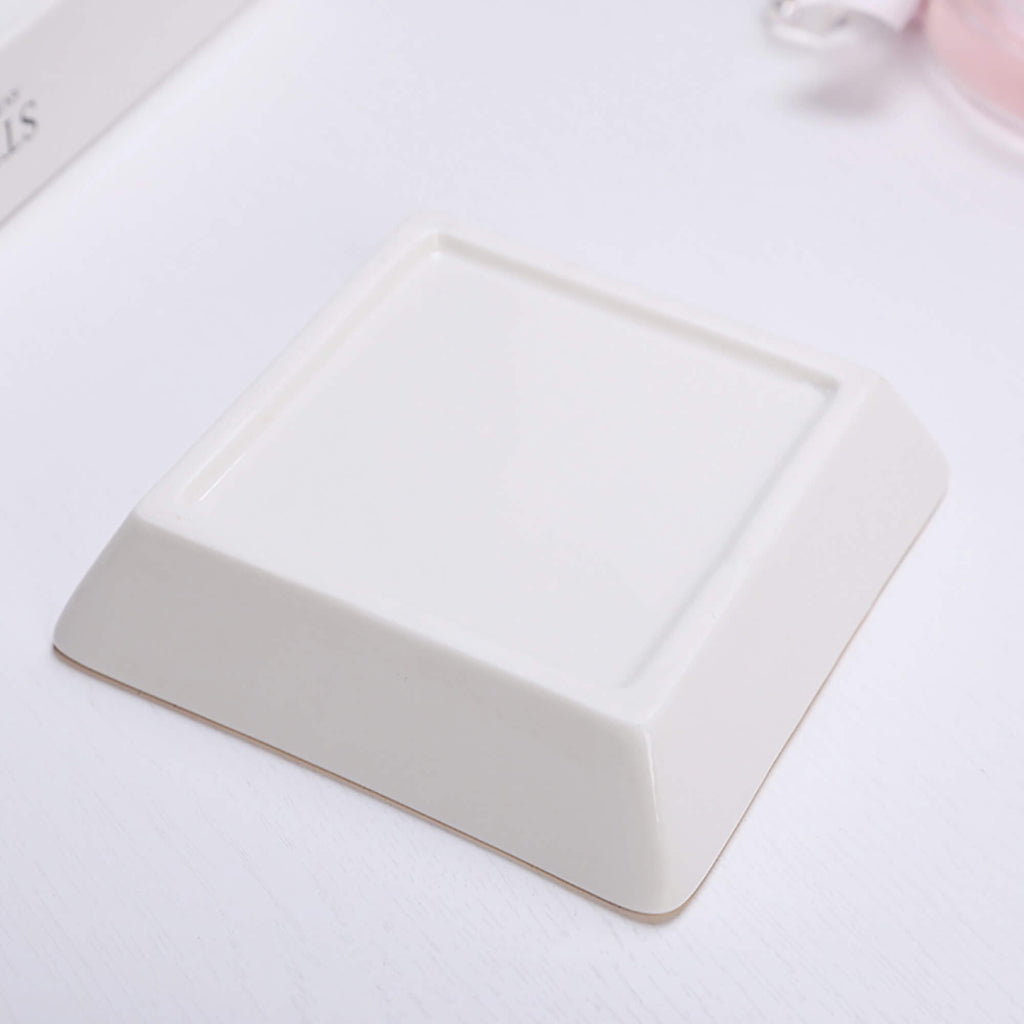 Ceramic Square Plates, Weddings Day Appetizers, Personalized Dinner Decor, Romantic Custom Plates, Table Setting Gift by popcustoms
