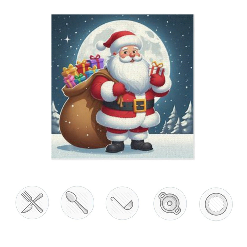 Absorbent material kitchen drying pad Christmas Santa Claus decoration by ChristmasLoving.Shop