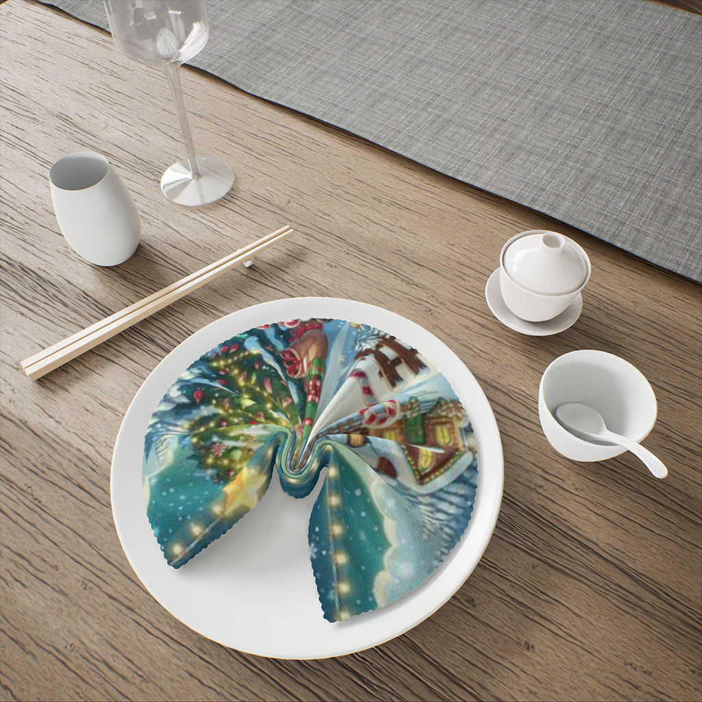 Christmas scene Napkins by ChristmasLoving.Shop