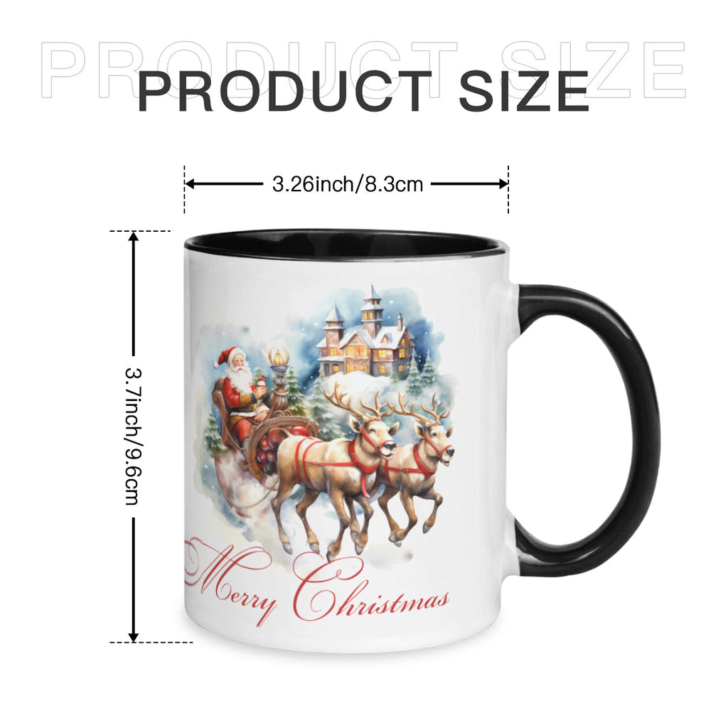 Personalized Two-Tone Mug (325ml/11oz) | Ceramic - Santa Claus is coming by My Store
