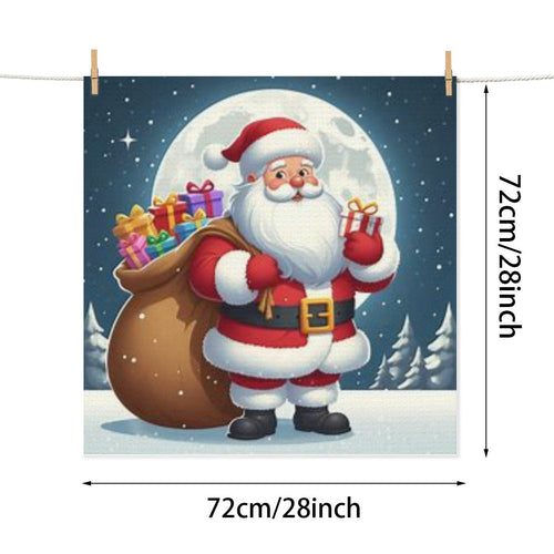 Absorbent material kitchen drying pad Christmas Santa Claus decoration by ChristmasLoving.Shop
