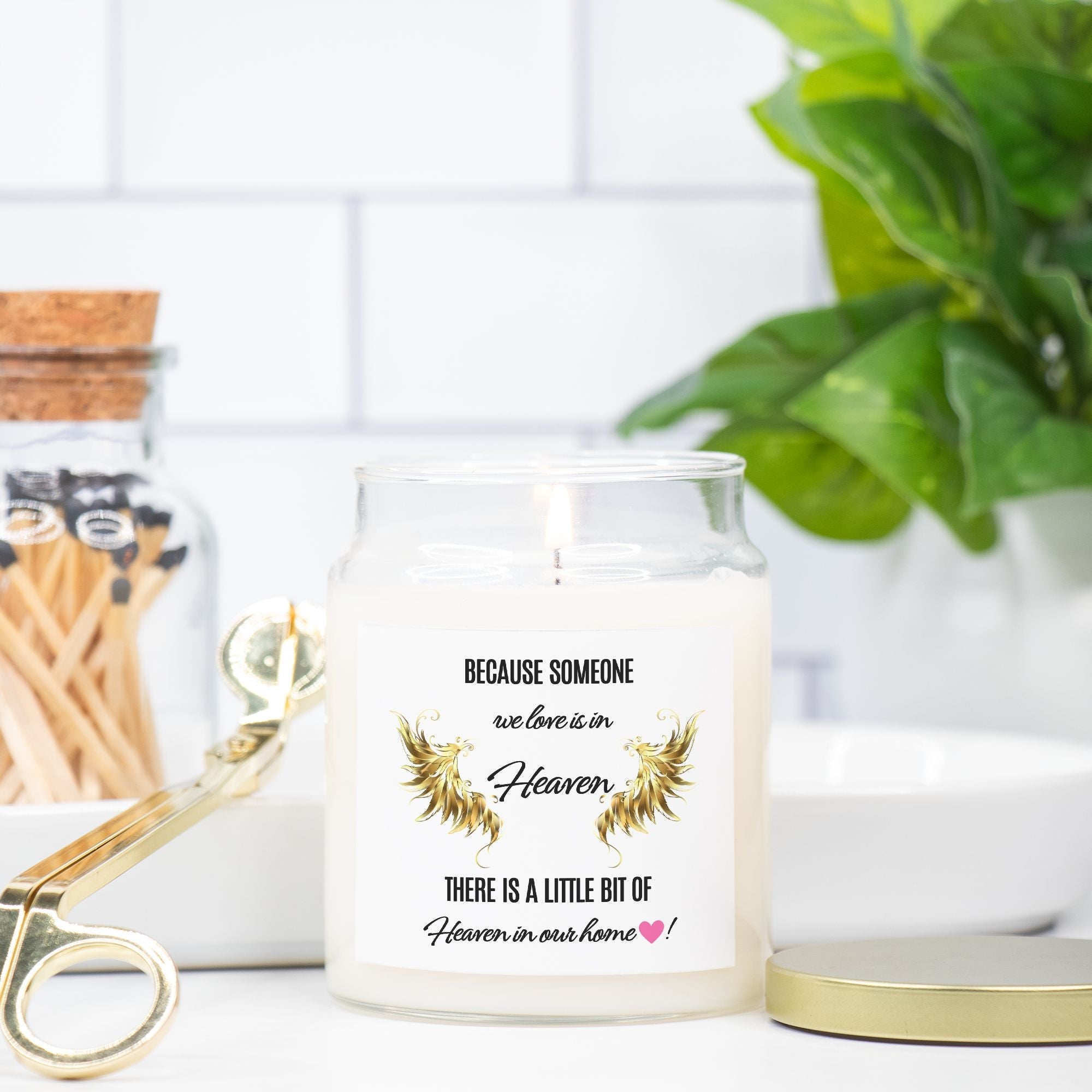 Candle Apothecary Jar 9oz by ChristmasLoving.Shop