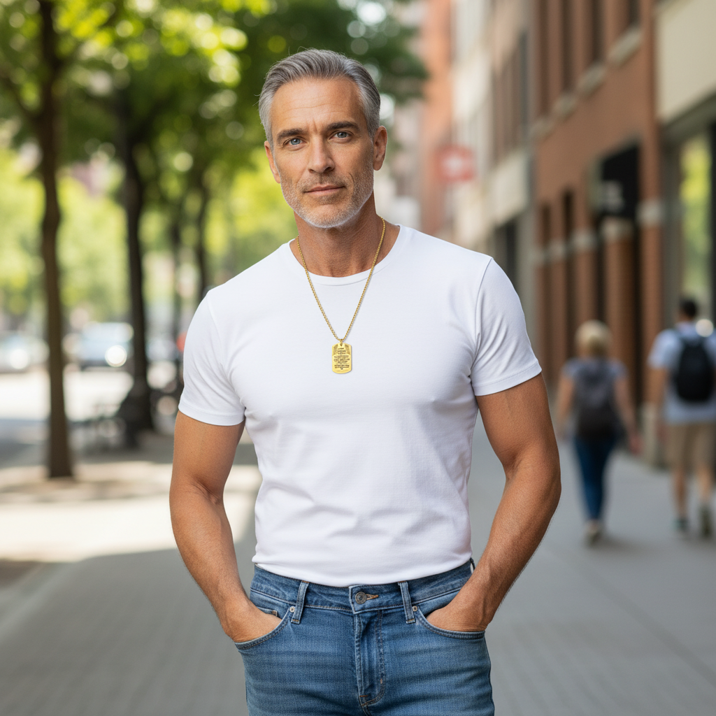 Cuban Tag Necklace