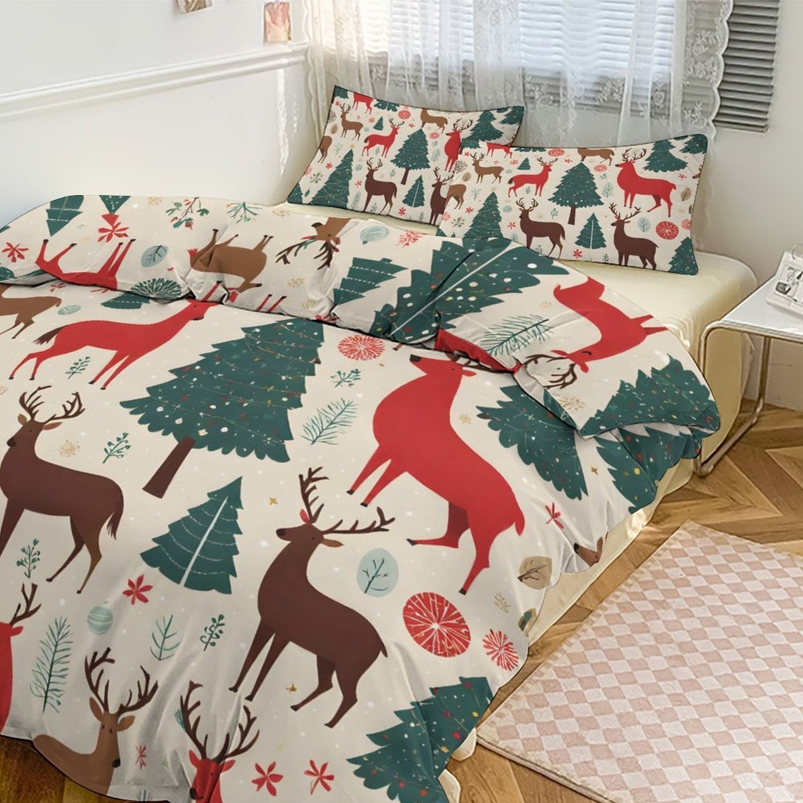 3-Piece Bedding Set-90"x90"/ 229x229cm (Dual-sided Printing) by SALE-Personal Design