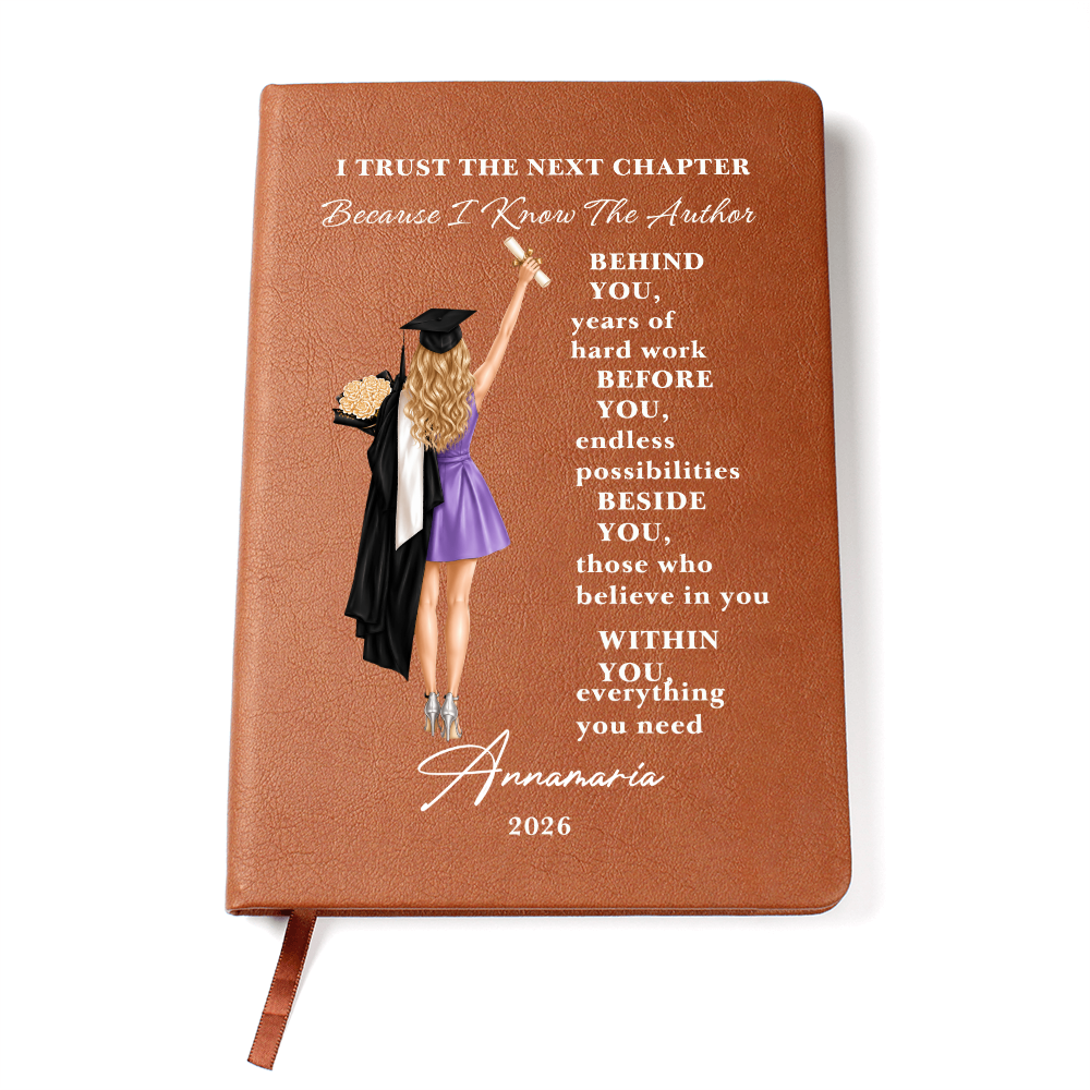 Personalized Journal | Emotional Graduation Gift | Custom Name Notebook for Graduate