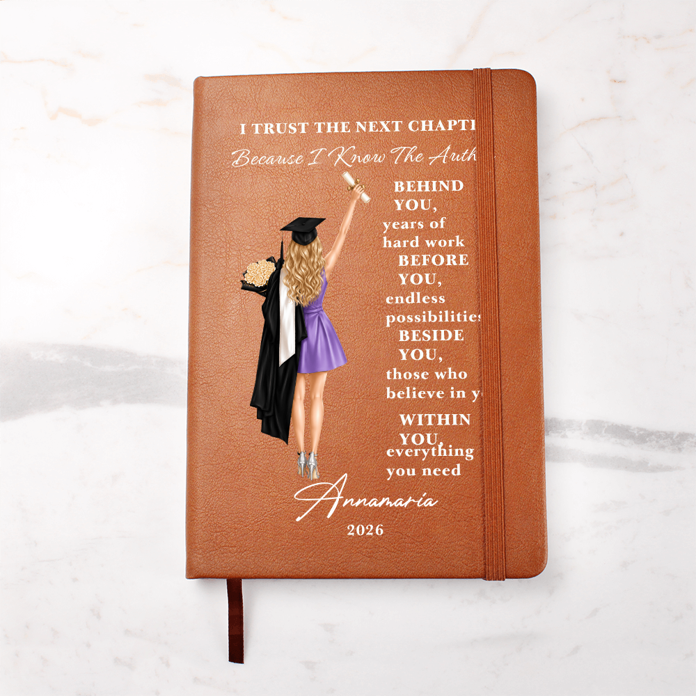 Personalized Journal | Emotional Graduation Gift | Custom Name Notebook for Graduate