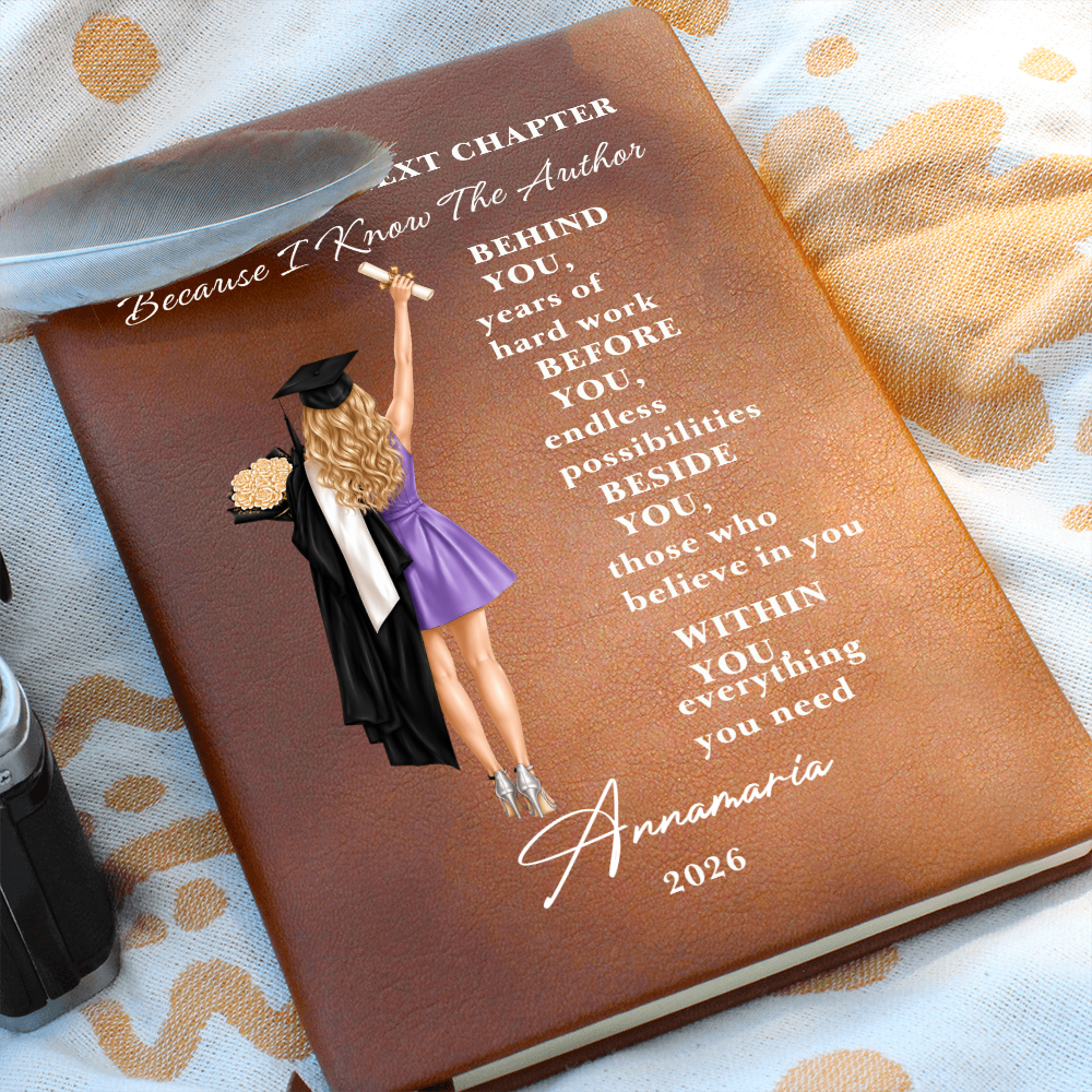 Personalized Journal | Emotional Graduation Gift | Custom Name Notebook for Graduate