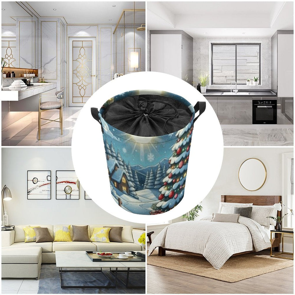 Drawstring collapsible Laundry Basket by SALE-Personal Design