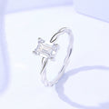 925 Sterling Silver Moissanite Ring by cmoffer