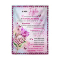 Flowers and Butterflies Pattern Italian Language Flannel Blanket by cmoffer