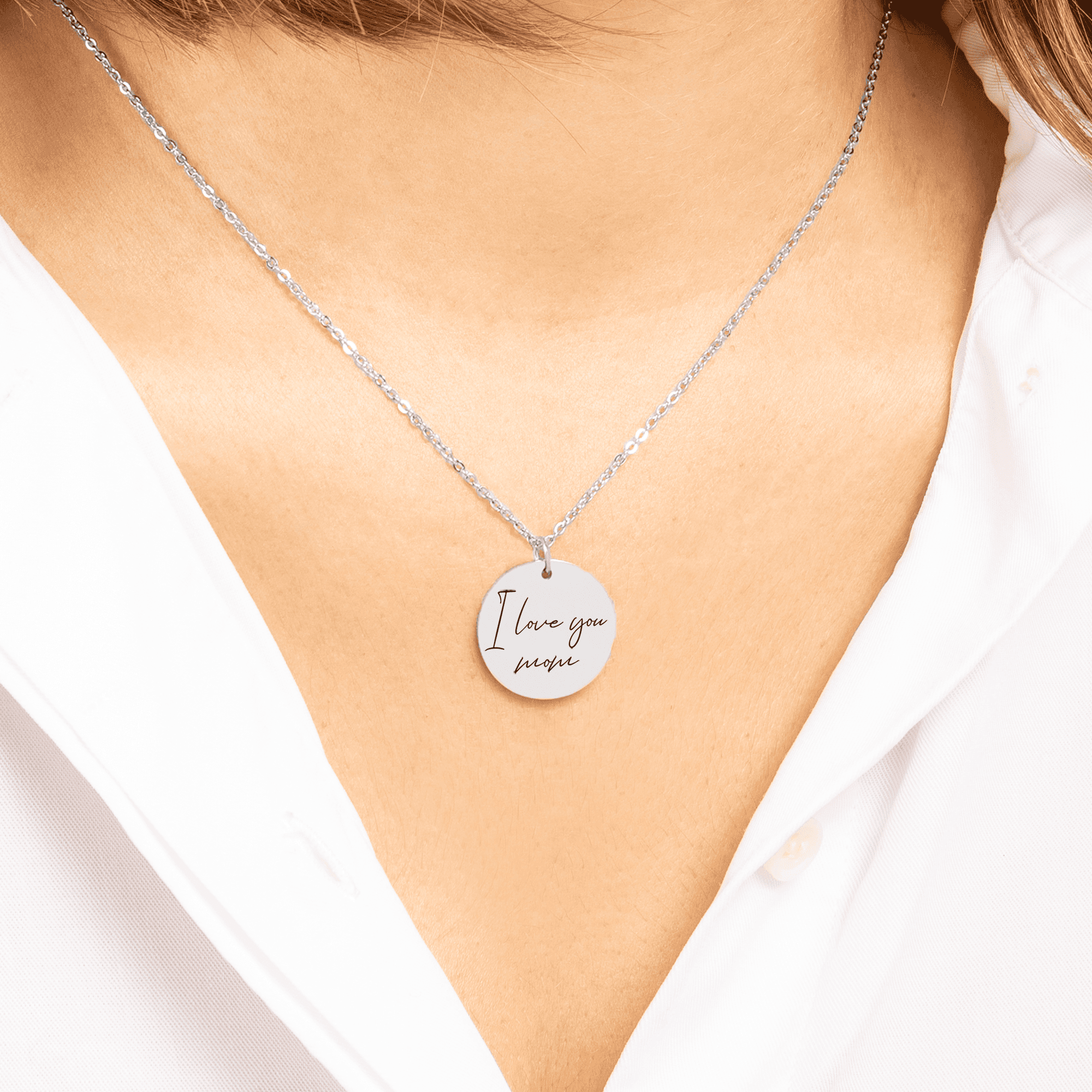Custom Necklace Handwritten Pendant To my Love Christmas design by OwnPrint