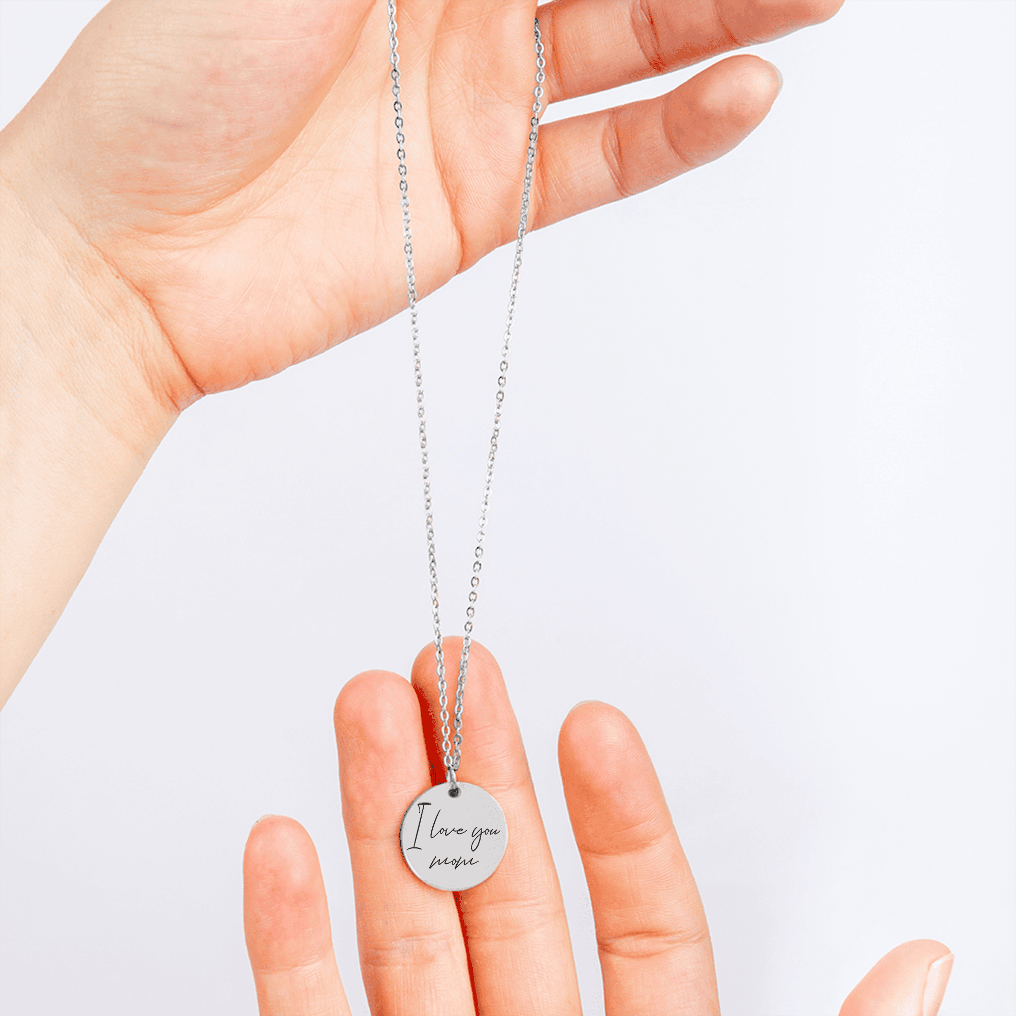 Custom Necklace Handwritten Pendant To my Love Christmas design by OwnPrint