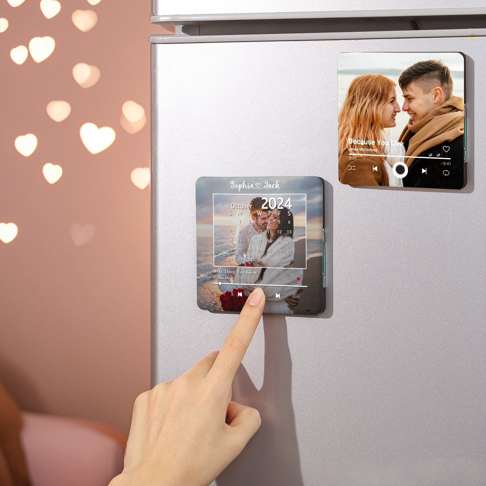 Personalized Decorative Refrigerator Magnets – Custom Name or Message – Cute Fridge Decor Gift by cmoffer
