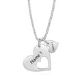 Engraved Name Heart Necklace by cmoffer