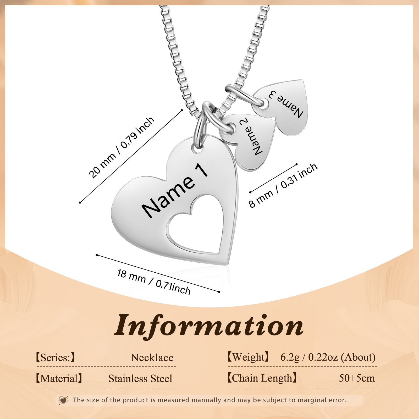 Engraved Name Heart Necklace by cmoffer