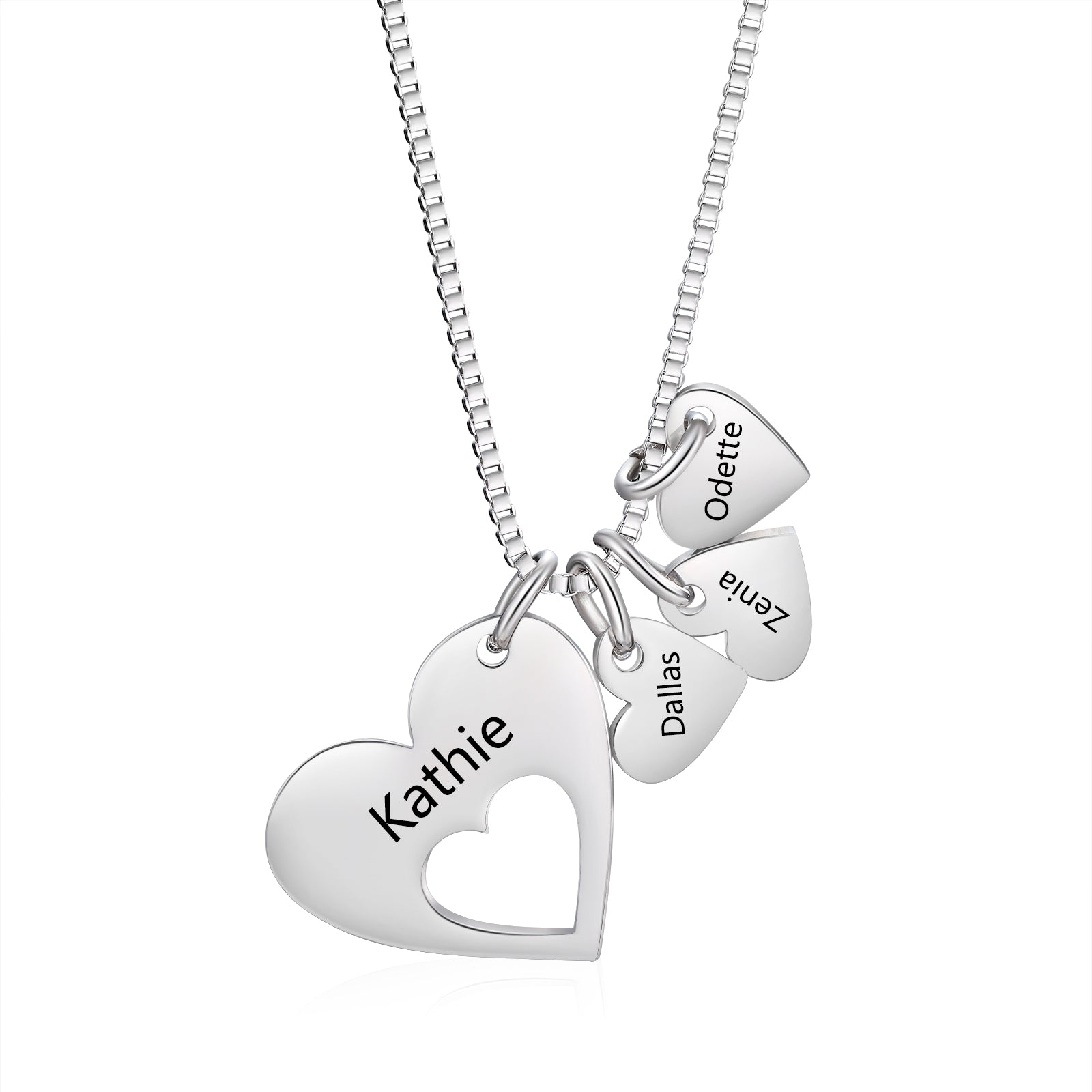 Engraved Name Heart Necklace by cmoffer