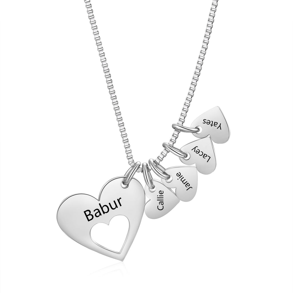 Engraved Name Heart Necklace by cmoffer