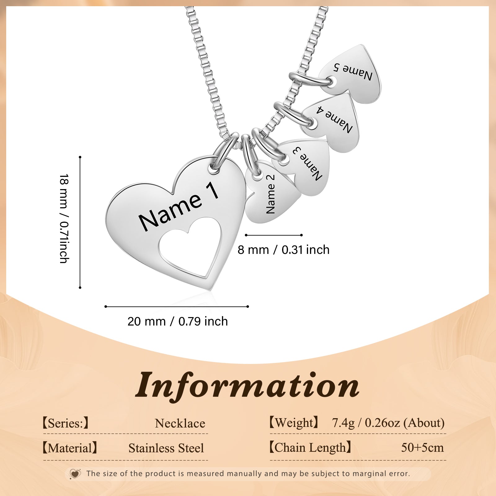 Engraved Name Heart Necklace by cmoffer