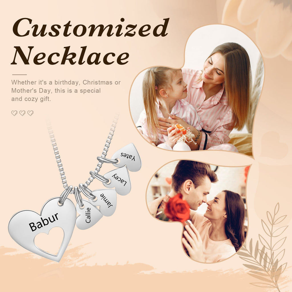 Engraved Name Heart Necklace by cmoffer