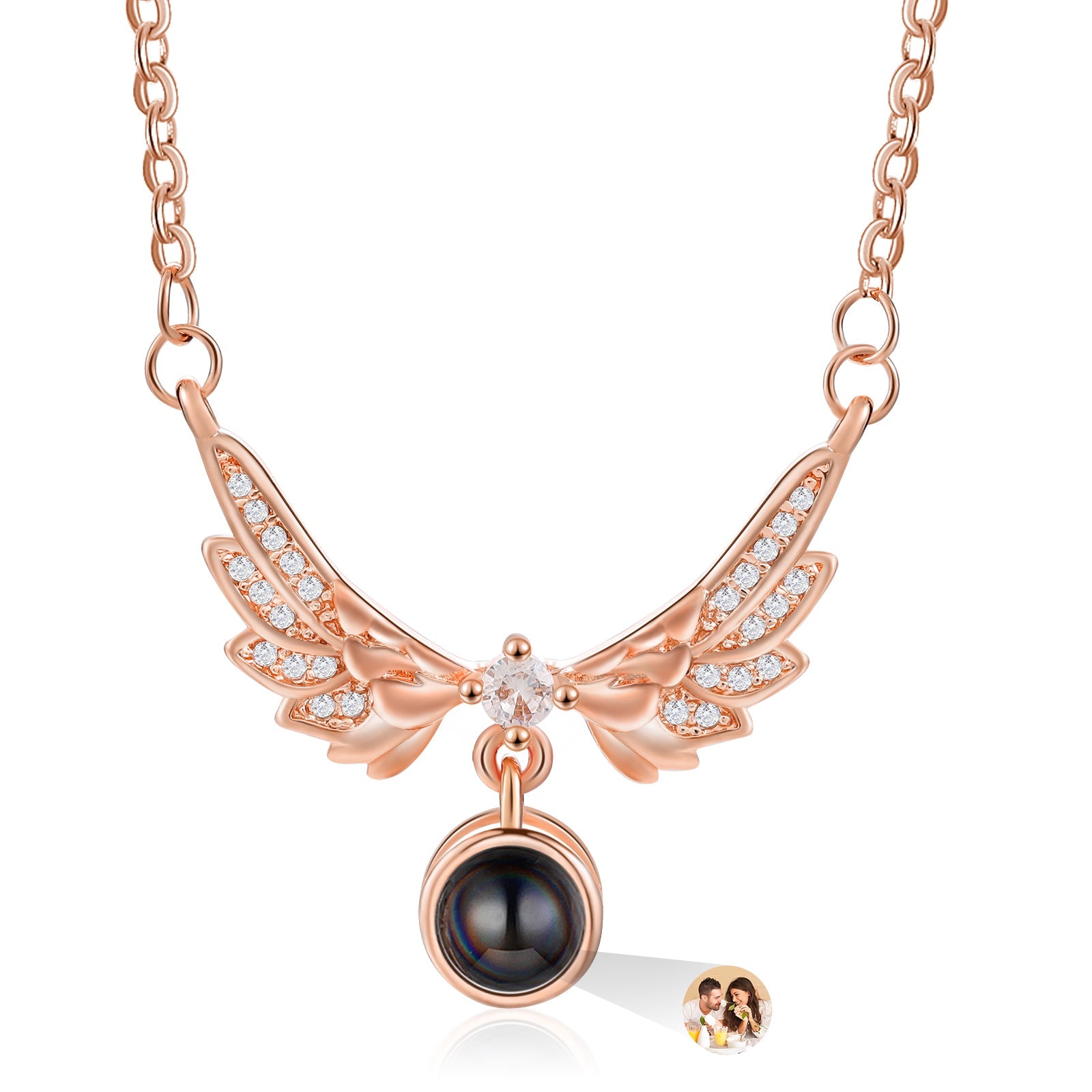 Custom Photo Projection Necklace by cmoffer
