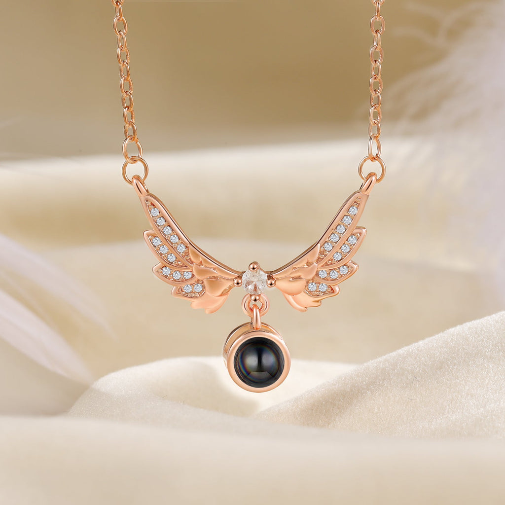 Custom Photo Projection Necklace by cmoffer