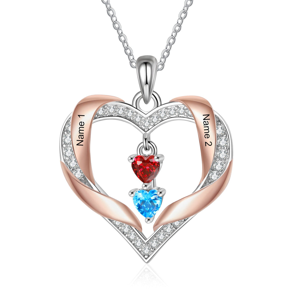 Brass Birthstone Necklace