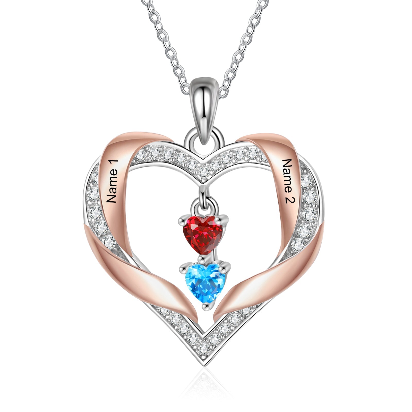 Brass Birthstone Necklace