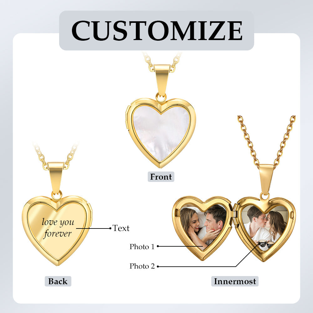 Custom Photo Engraved Necklace