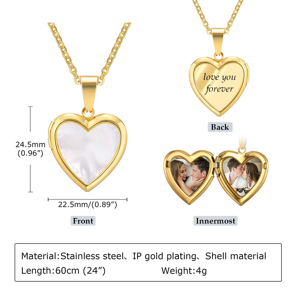 Custom Photo Engraved Necklace