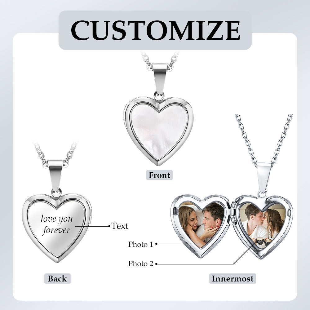 Custom Photo Engraved Necklace