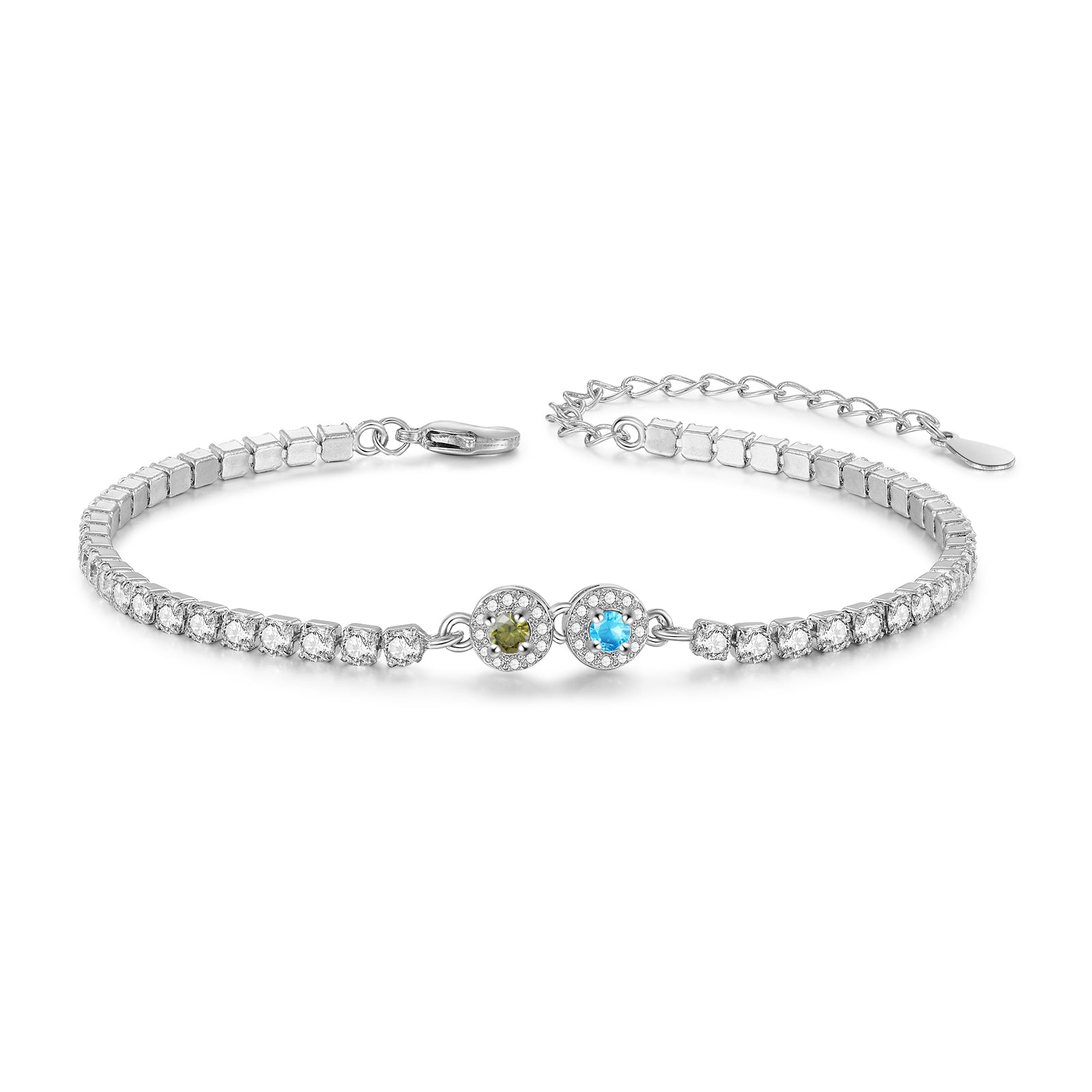 Brass Personalized birthstone bracelet