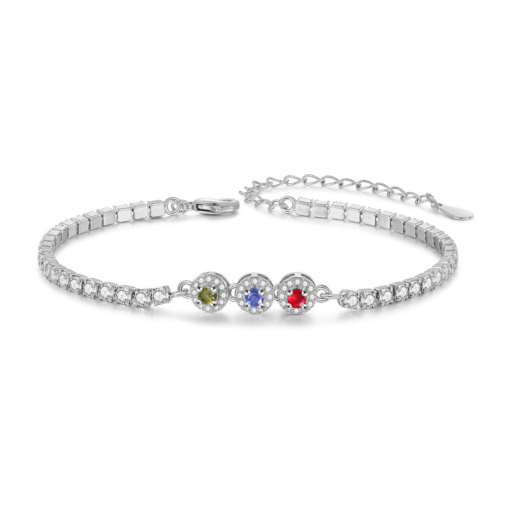 Brass Personalized birthstone bracelet