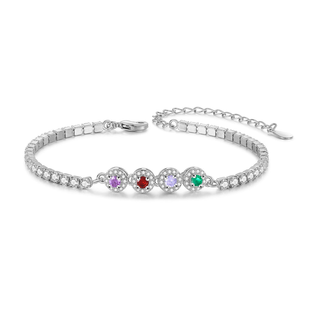 Brass Personalized birthstone bracelet