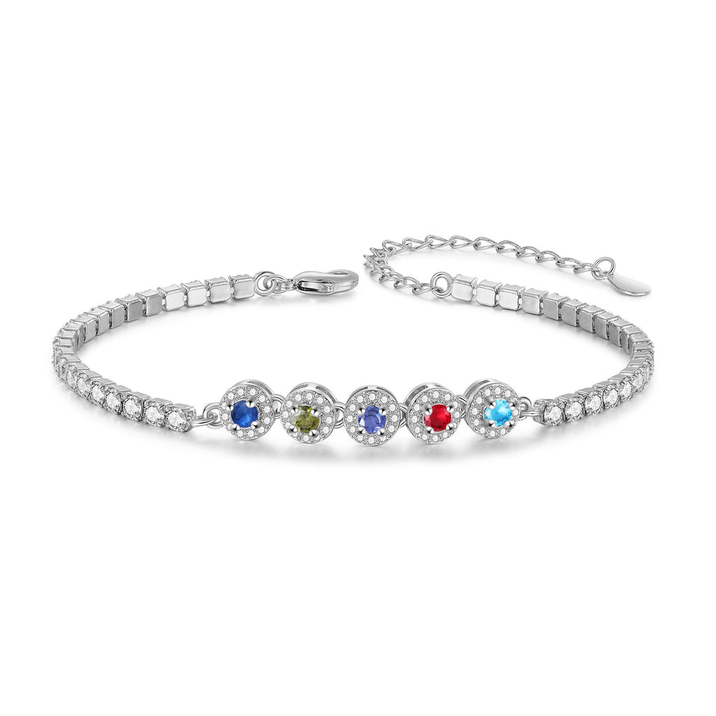 Brass Personalized birthstone bracelet
