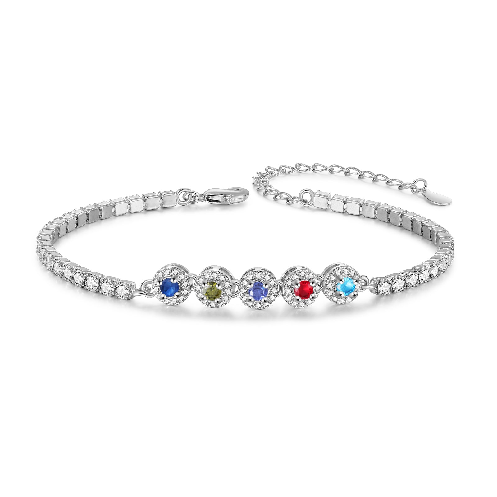 Brass Personalized birthstone bracelet
