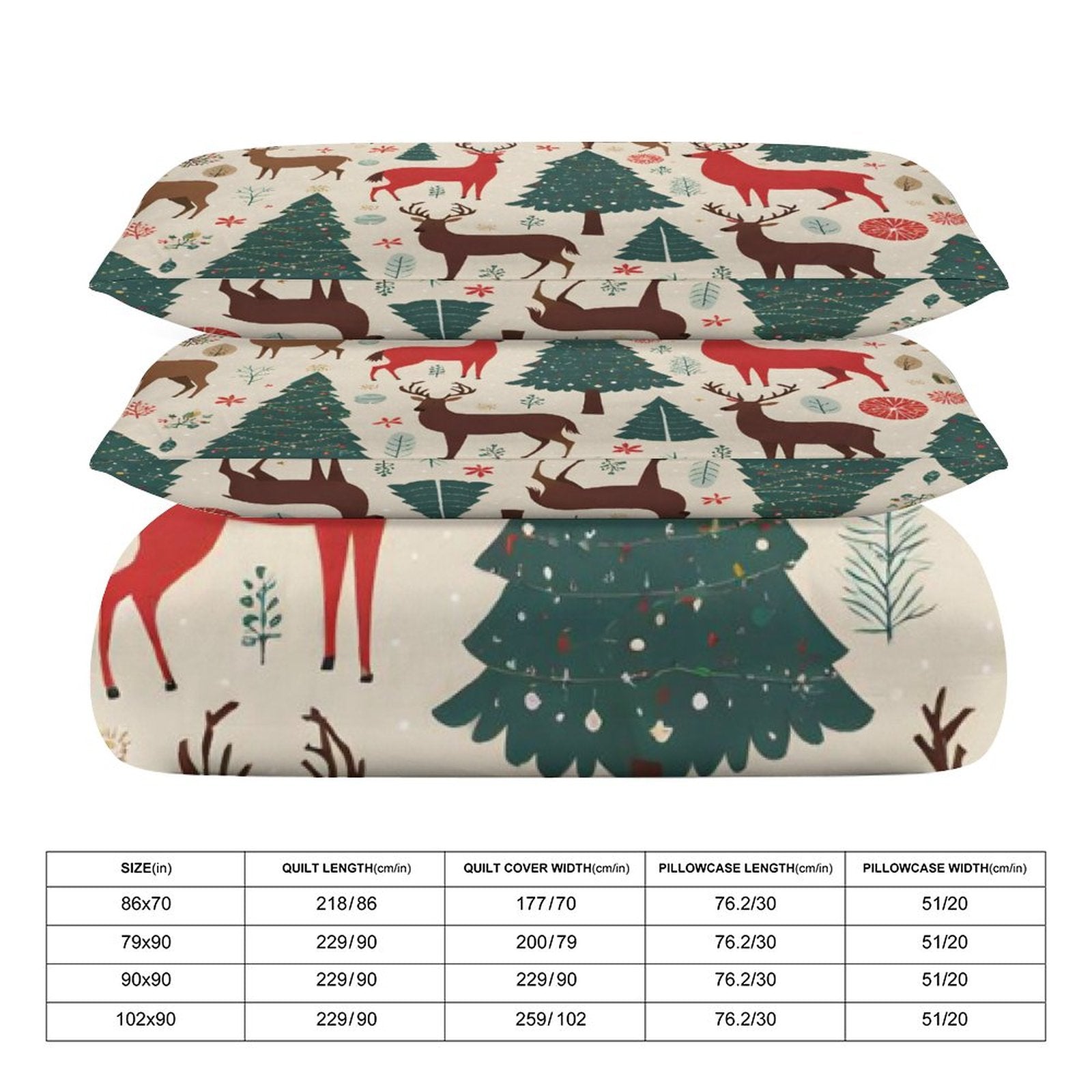 3-Piece Bedding Set-90"x90"/ 229x229cm (Dual-sided Printing) by SALE-Personal Design